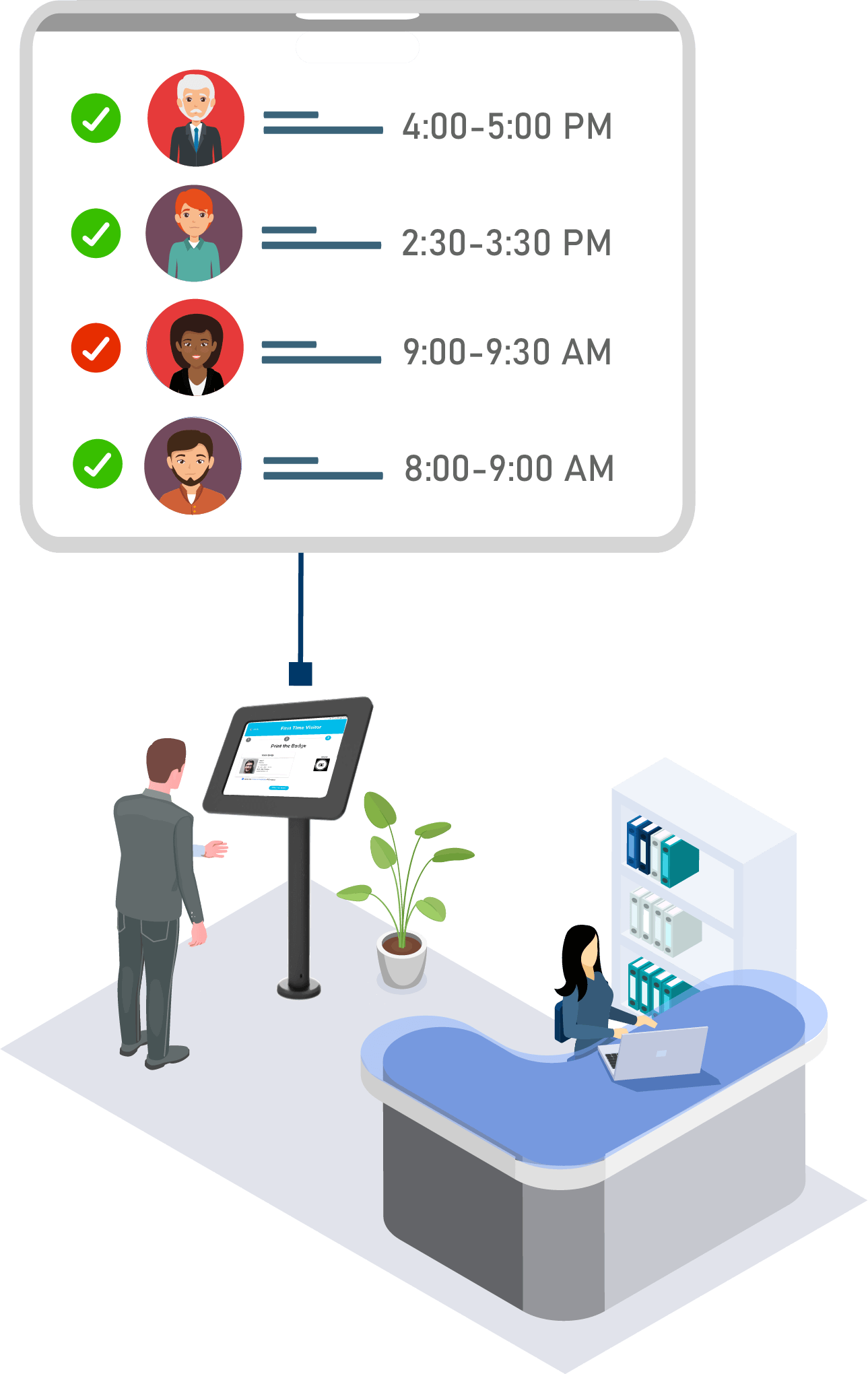 Badge printer regiatry